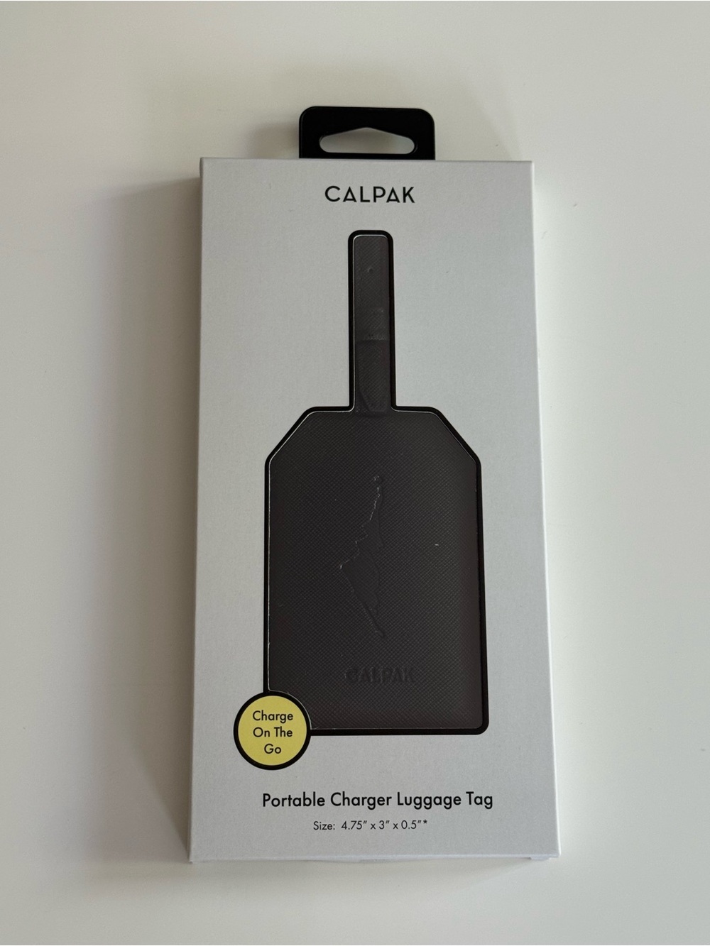 CALPAK Portable Charger Luggage Tag - Black | NIB